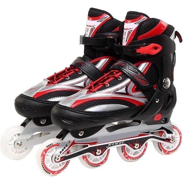 Patins Inline Roller Semi Profissional Base Alumínio Abec 7