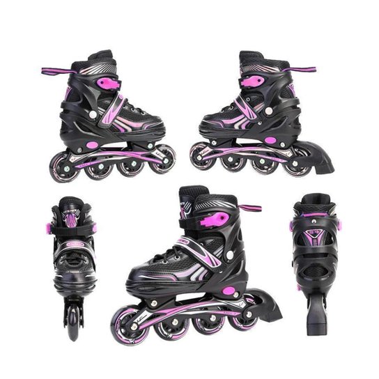 Patins Inline Roller Semi Profissional Base Alumínio Abec 7