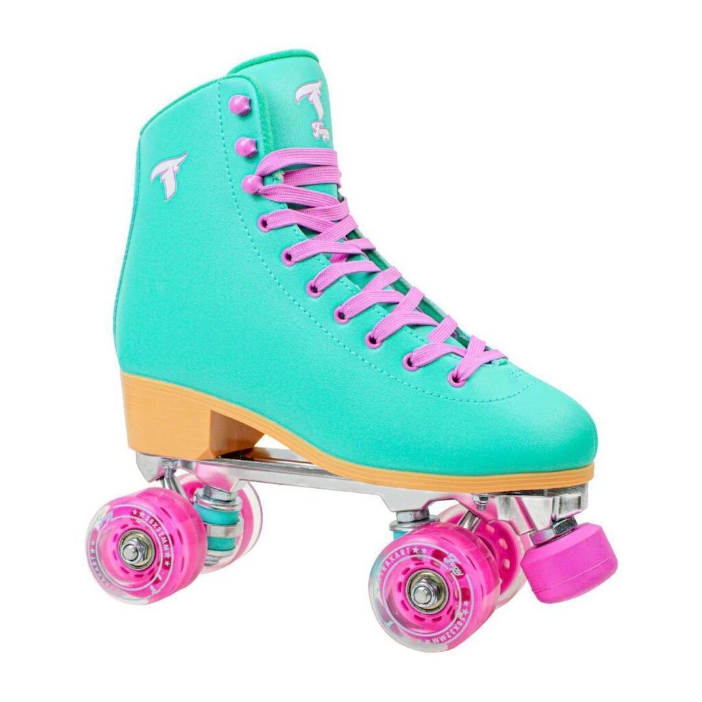 Patins Quad Retrô Traxart Foxxy – Base Alumínio, Rolamento ABEC9, Freios Reguláveis – Até 100kg