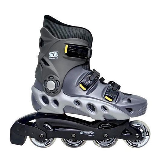 Patins Spectro Inline Iniciante Traxart - Cinza Menor preço em Patins Spectro Inline Iniciante Traxart - Cinza