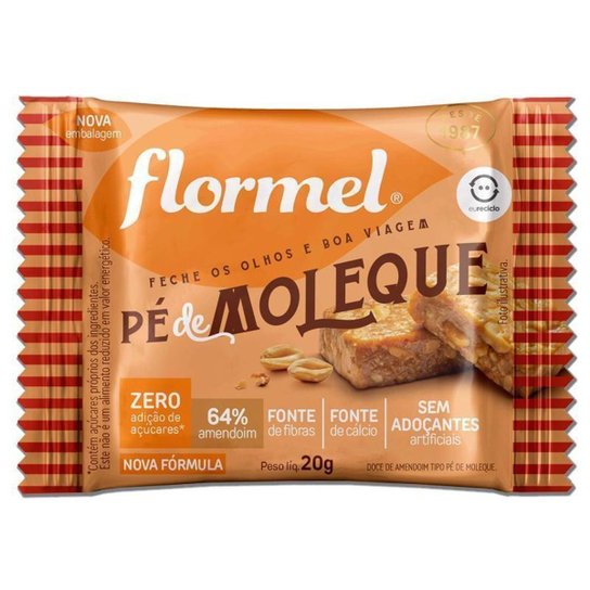 Pé de Moleque Zero Açúcar Flormel 20g