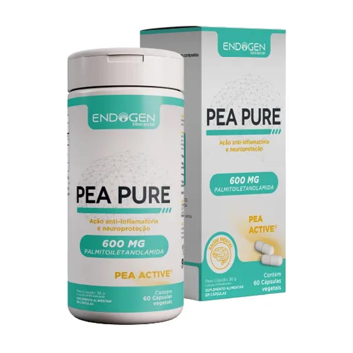 Pea Pure 600mg 60 Vegan Caps Endogen