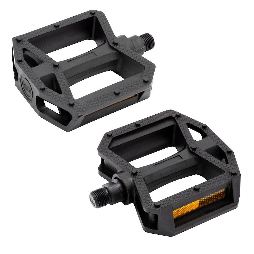 PEDAL 9/16 PLATAFORMA NYLON PRETO C/ ESFERA