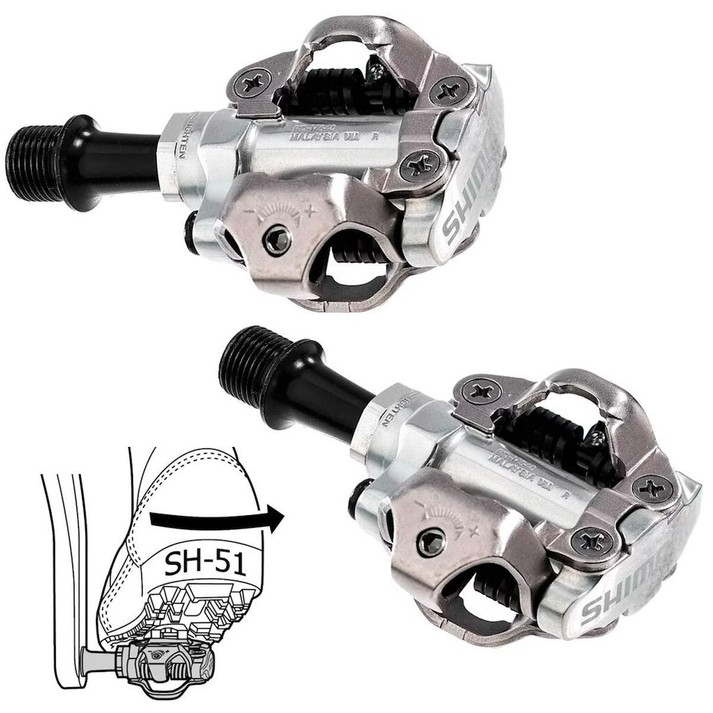 Pedal Shimano PDM540 Prata Mtb