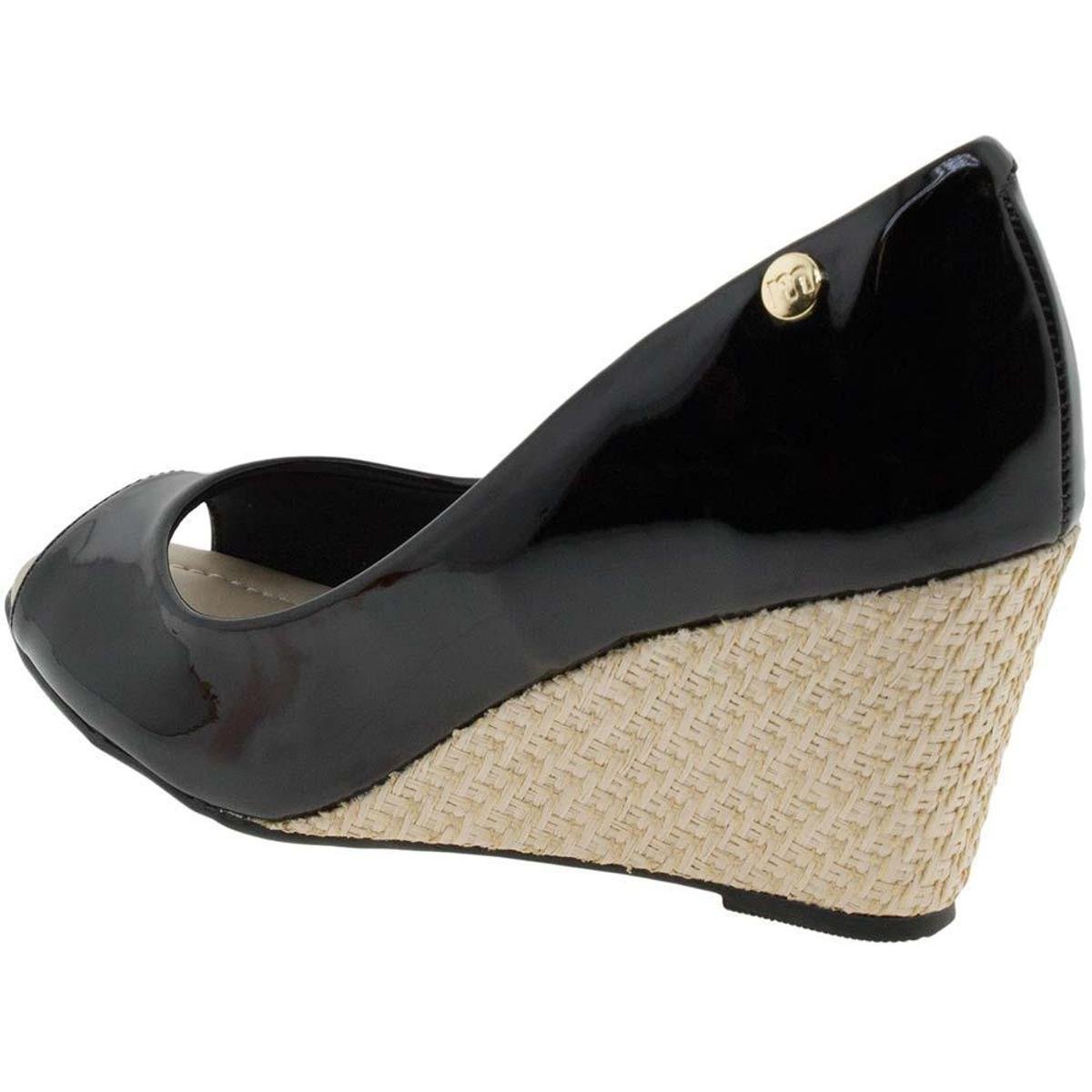 peep toe anabela moleca