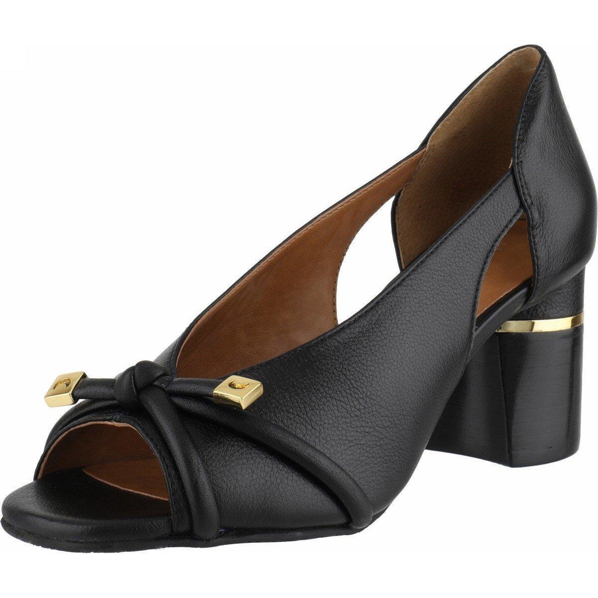 Sapato Peep Toe Luz da Lua Saara S45452 | Teffé Calçados