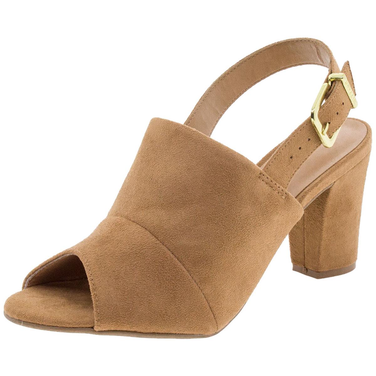 peep toe feminino salto alto vizzano