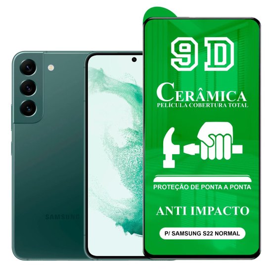 Película 9D Cerâmica P/ Samsung S22 Normal - Protetora Anti Impacto Queda Flexível Nano Gel - Transparente Menor preço em Película 9D Cerâmica P/ Samsung S22 Normal - Protetora Anti Impacto Queda Flexível Nano Gel - Transparente