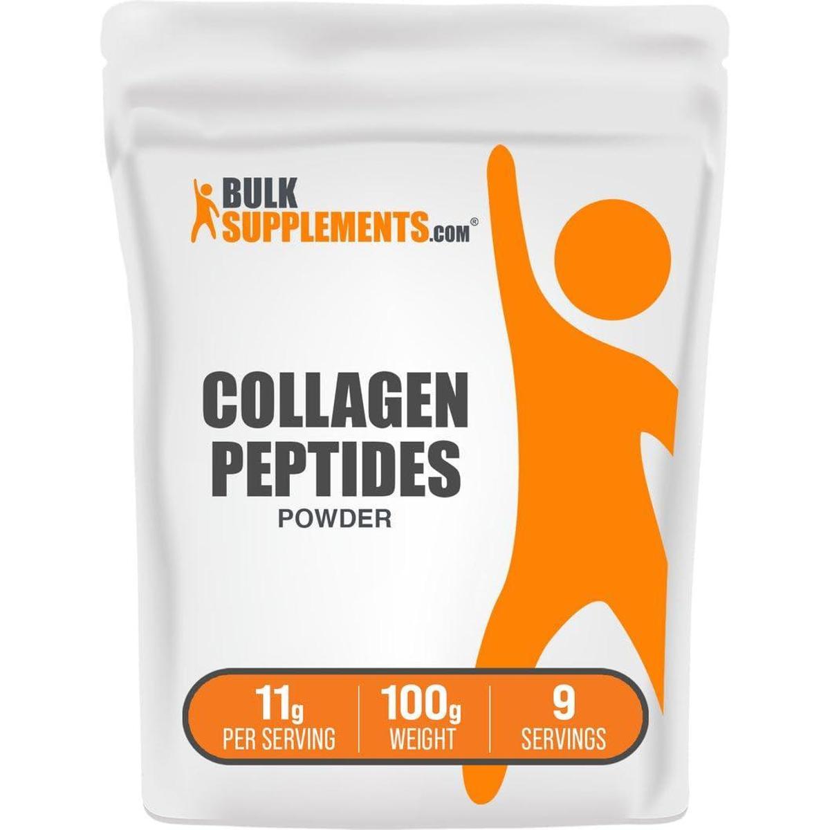 Peptídeos de colágeno em pó e suplementos a granel 100g hidrolisados sem glúten