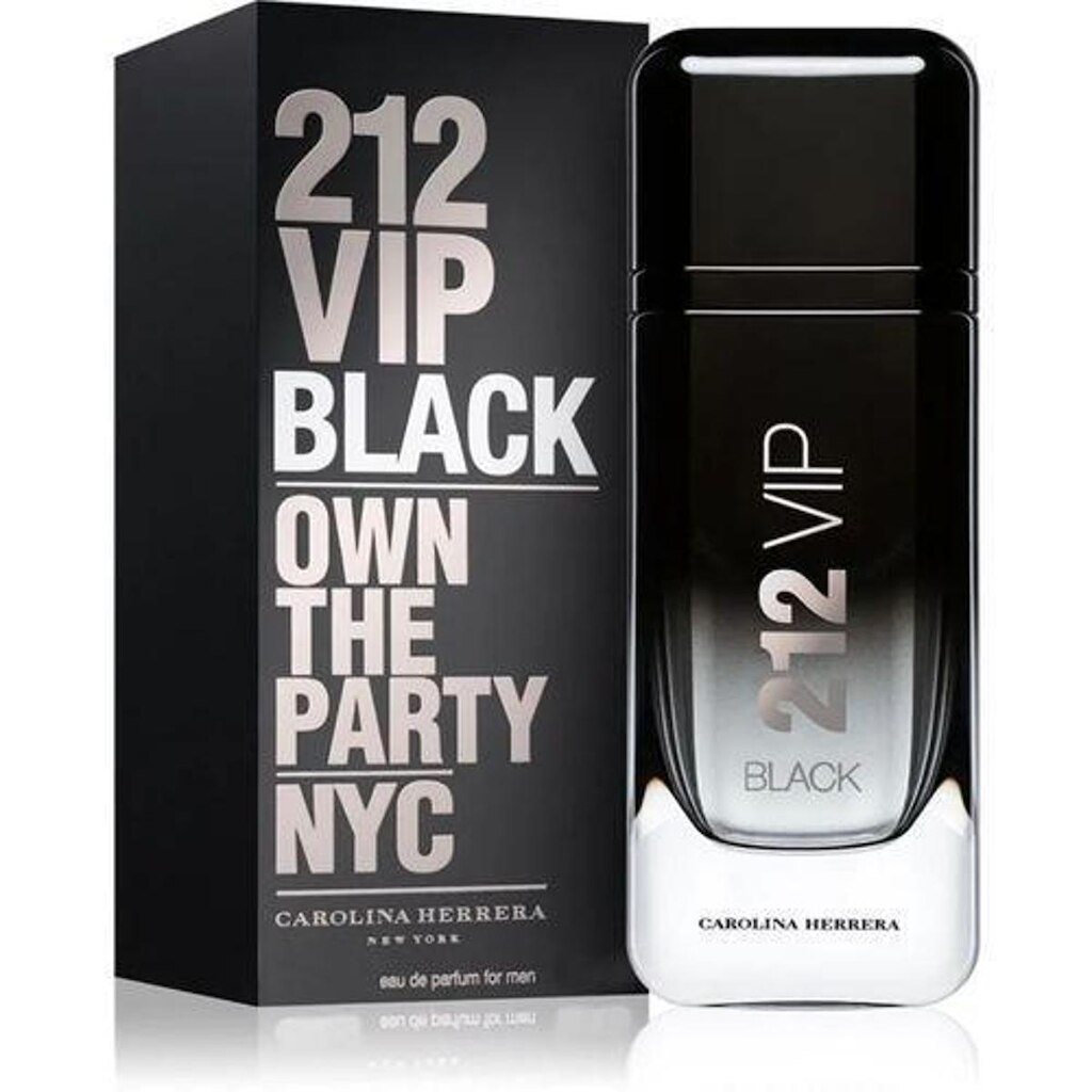 Perfume 212 Vip Black Carolina Herrera 200ml Masculino Original Lacrado e Selo da ADIPEC