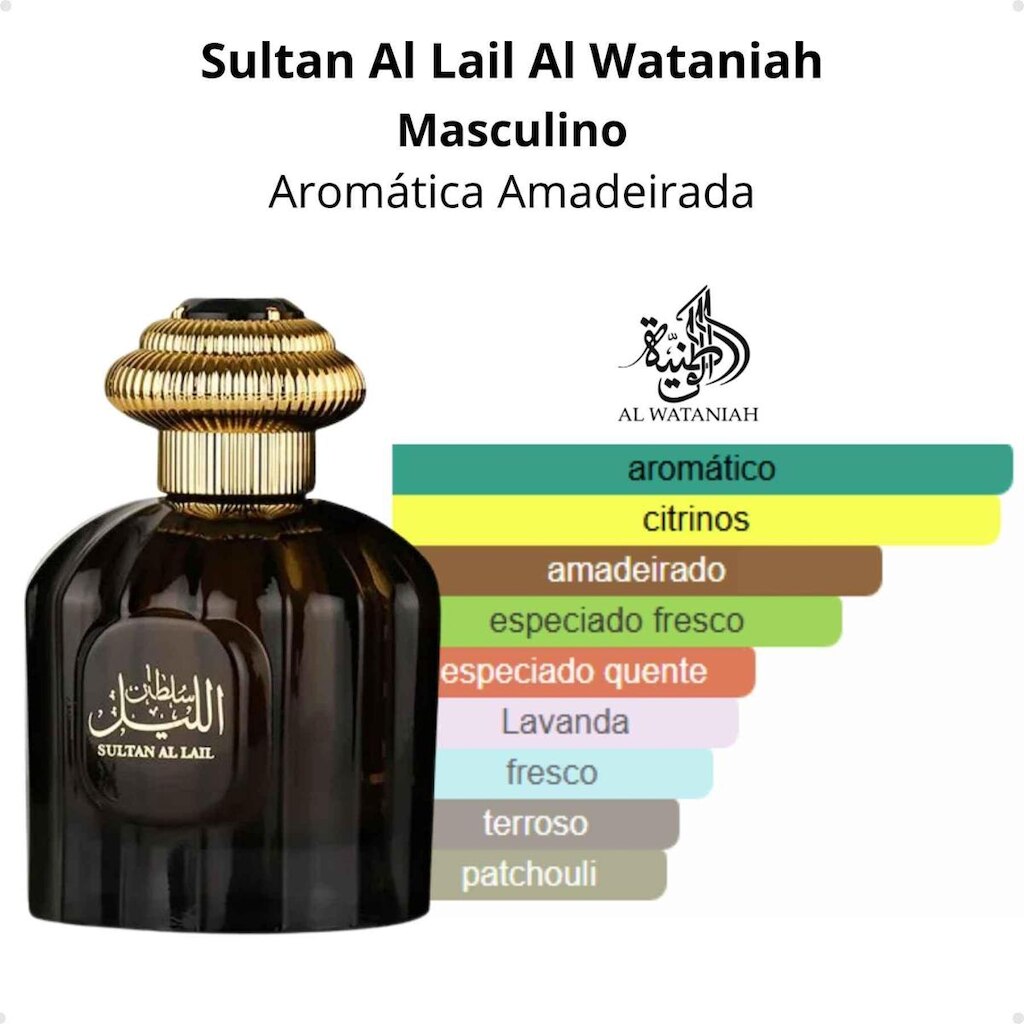 Perfume Arabe Sultan Al Lail EDP 100ml Masculino