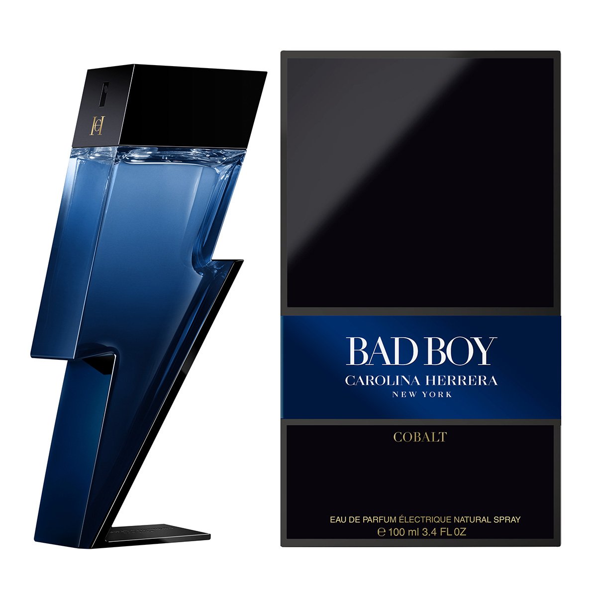 Perfume Carolina Herrera Bad Boy Cobalt Masculino Eau De Parfum 100ml Menor preço em Perfume Carolina Herrera Bad Boy Cobalt Masculino Eau De Parfum 100ml