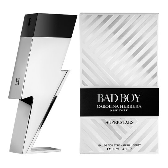 Perfume Carolina Herrera Bad Boy Superstars Eau de Parfum Masculino 100 ML - Incolor Menor preço em Perfume Carolina Herrera Bad Boy Superstars Eau de Parfum Masculino 100 ML - Incolor