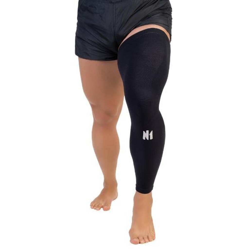 Perneira Spry N1 Preta - Compressão, Proteção e Recuperação Muscular