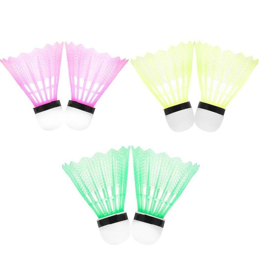 Peteca Para Badminton Nylon Com 6 Pecas Jogo E Lazer