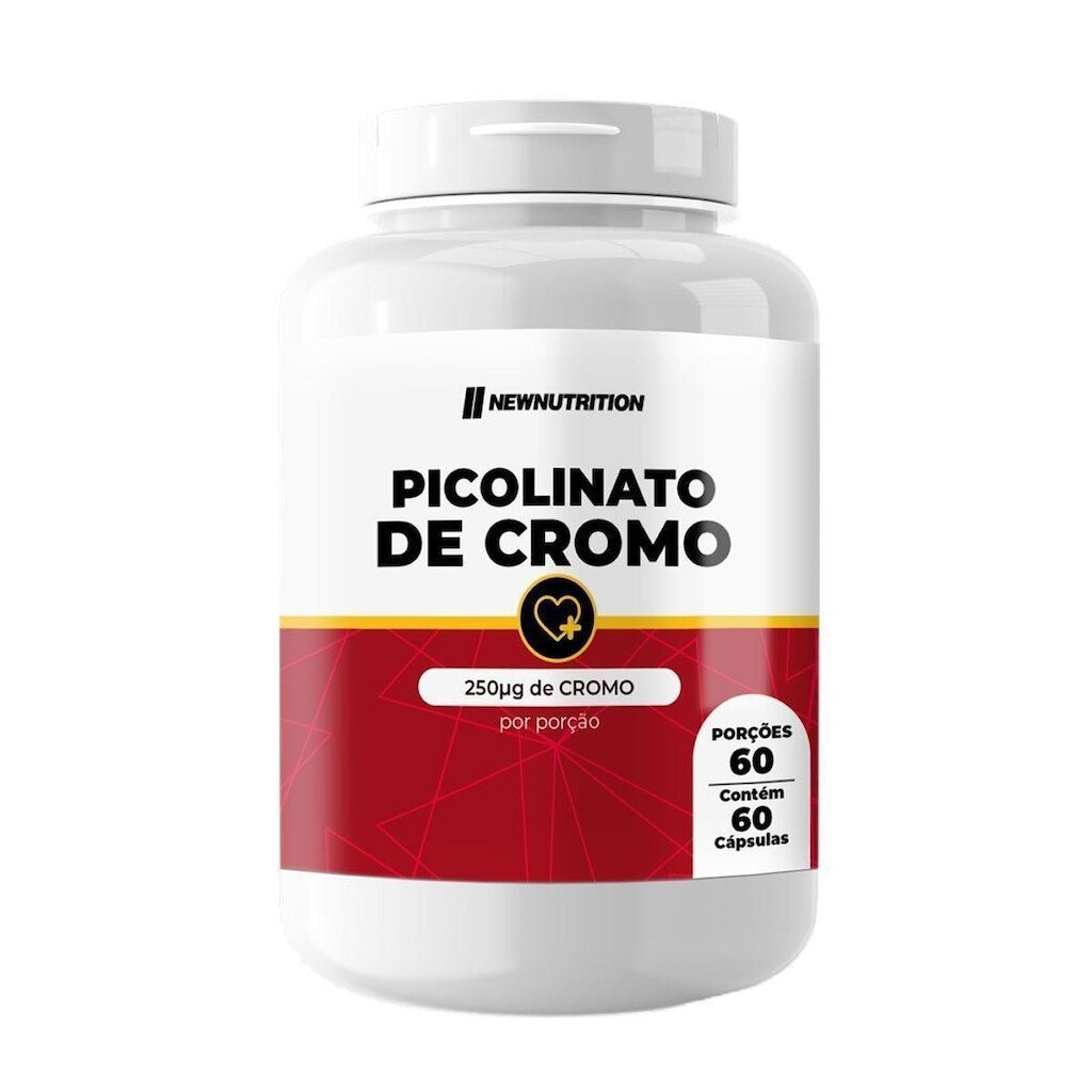Picolinato de Cromo - 60 Cápsulas - NewNutrition