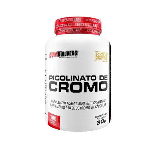 PICOLINATO DE CROMO - BODYBUILDERS 100 CAPS Menor preço em PICOLINATO DE CROMO - BODYBUILDERS 100 CAPS