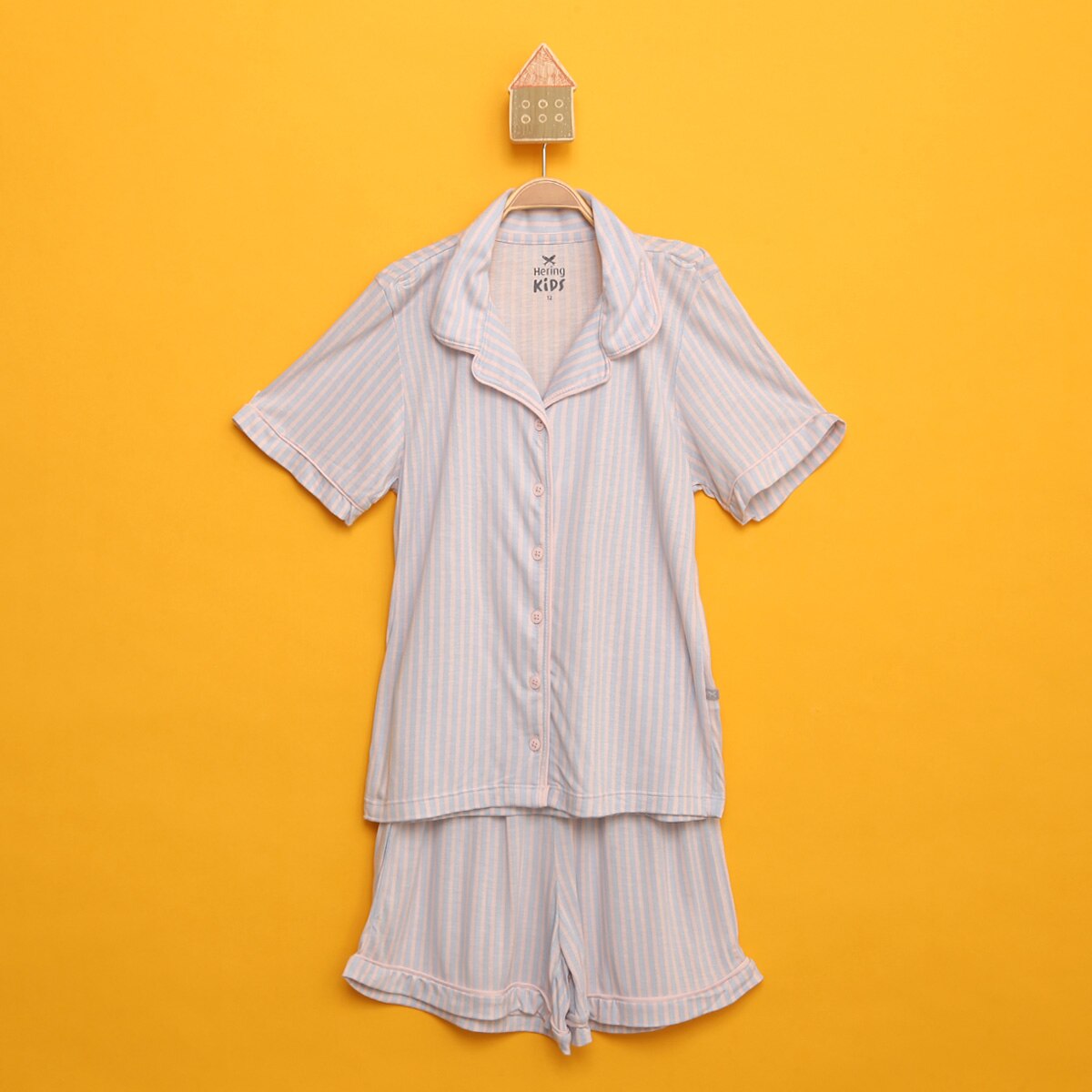 Pijama Americano Infantil com Botões Hering Menina - Roxo | Netshoes