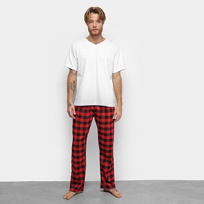 Pantalon Pijama CalÃ§a De Pijama CalÃ§a Xadrez Homem Pijama Xadrez