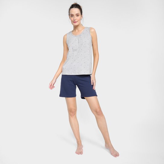 Pijama Curto Hering Regata + Bermuda Feminino - Cinza é ruim? Pijama Curto Hering Regata + Bermuda Feminino - Cinza é boa?
