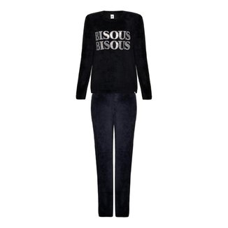 Pijama Feminino Hering Manga Longa Em Fleecê Inverno Frio