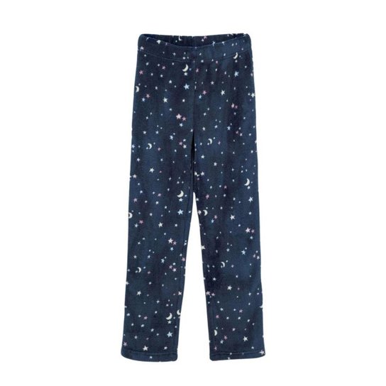 Pijama Hering Infantil Menina Longo Estampado Em Fleece Rosa/Azul