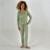 Pijama Hering Plush Manga Longa com Calça Feminino - Verde