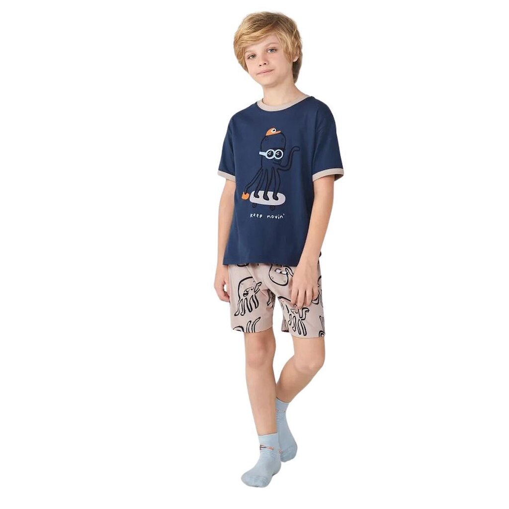 Pijama Infantil Hering Estampado Keep Moving