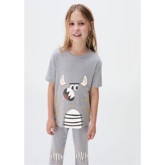 Pijama Longo Hering Kids Infantil Estampado