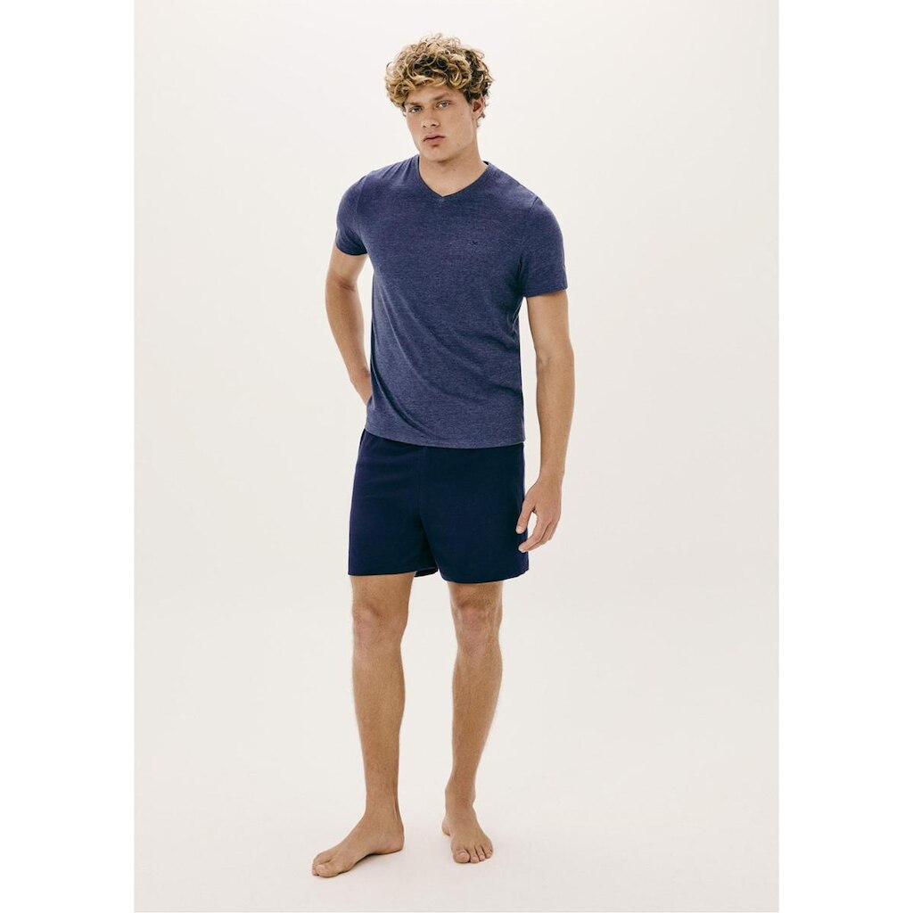 Pijama Masculino Curto Com Bordado