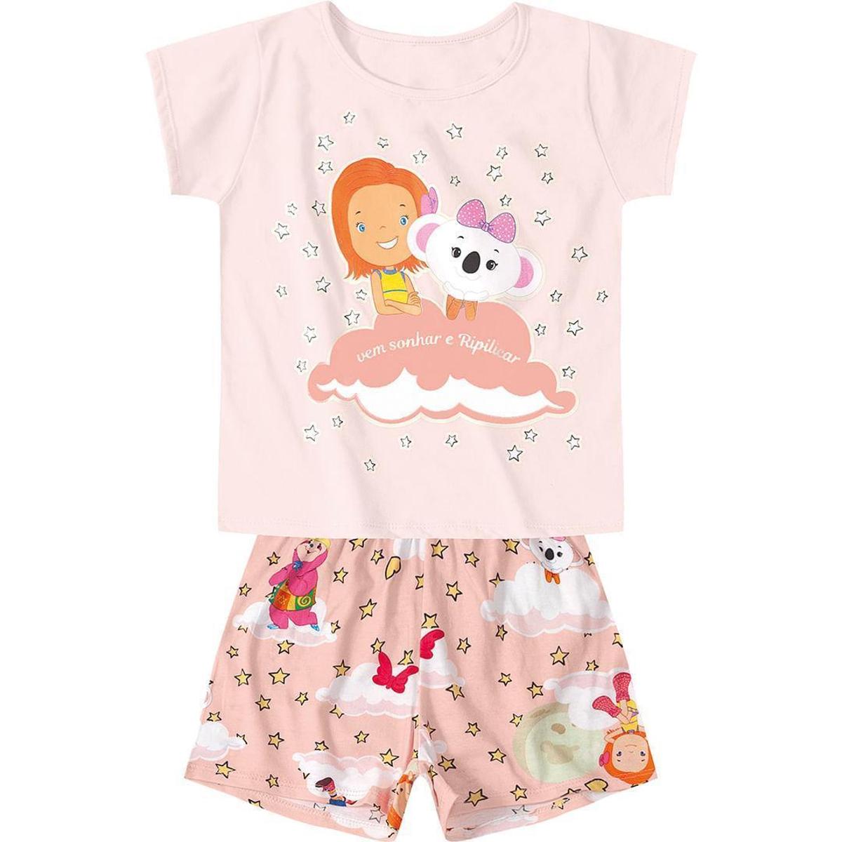 Pijama Mundo Ripilica Infantil Menina - 11400137I - Rosa | Netshoes