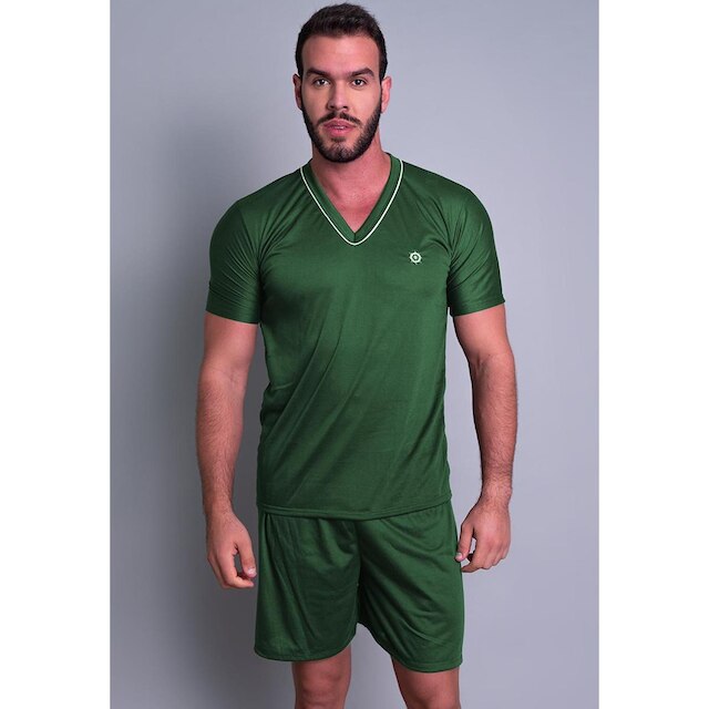 Menor preço em Pijama Mvb Modas Curto Verão Masculino - Verde