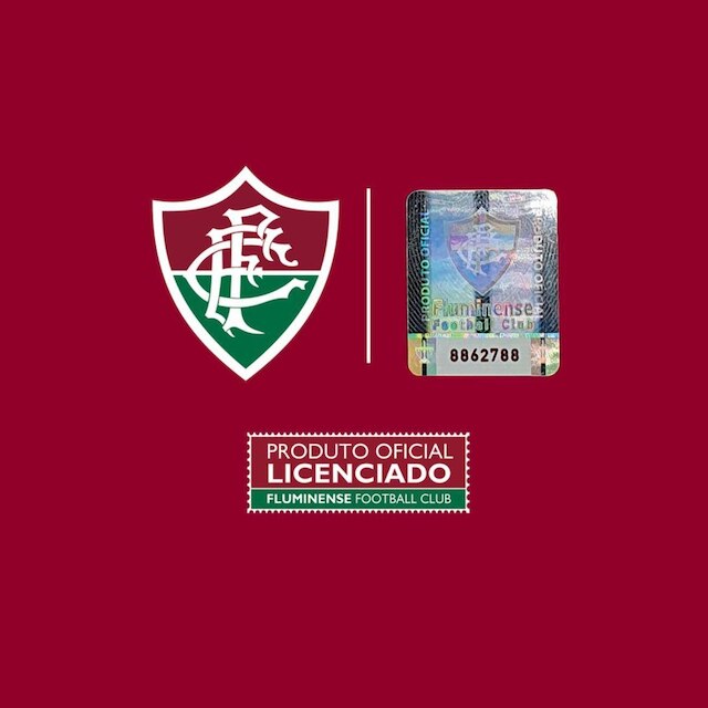 Pingente Fluminense Escudo em Prata 925 Esmaltado