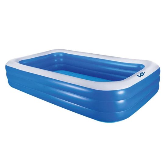 Piscina Inflável 1.500 Litros Retangular Pvc 305 X 183 Cm VG+ - Azul Menor preço em Piscina Inflável 1.500 Litros Retangular Pvc 305 X 183 Cm VG+ - Azul