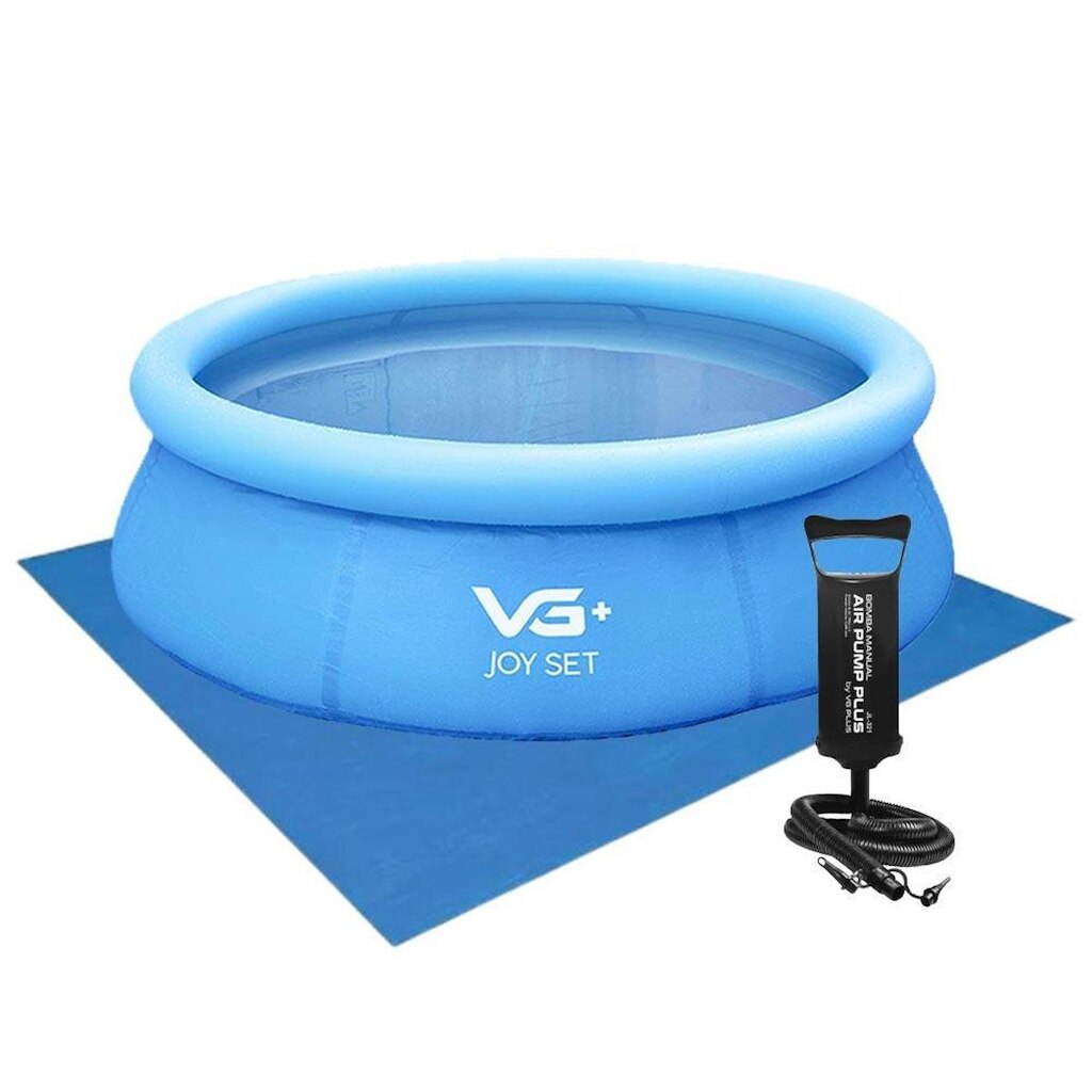 Piscina Inflável Joy Set 1000l Circular 183cm com Bomba Forro Vg Plus