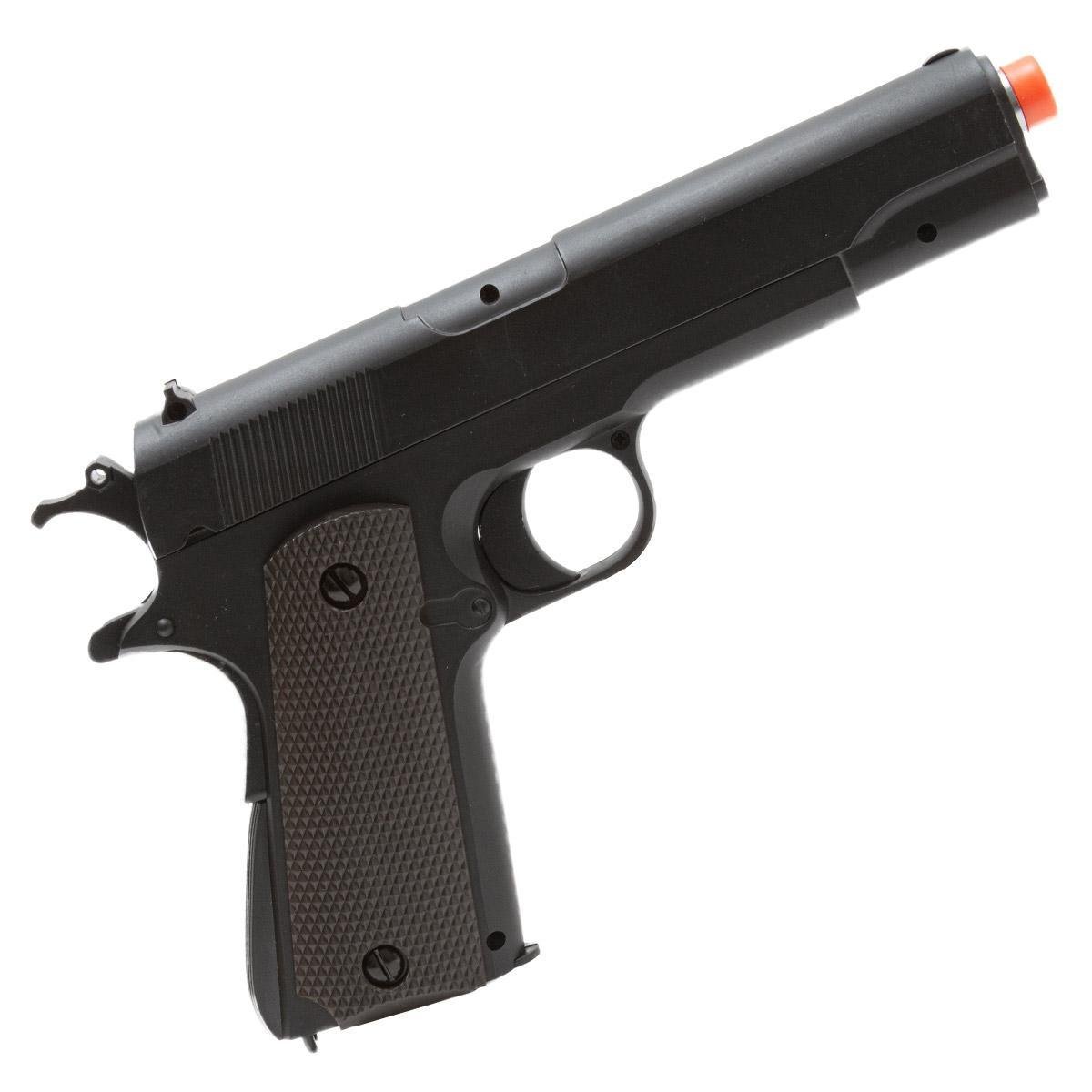 Pistola Spring de Airsoft M1911 Colt Full Metal +2.000Bbs + Case + óculos Netshoes
