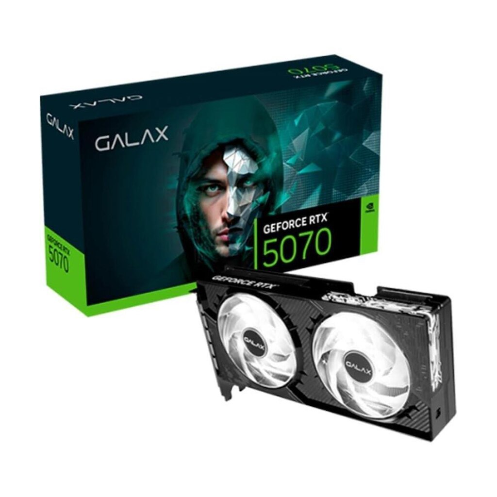 Placa de Vídeo GALAX RTX 5070 1-Click OC NVIDIA GeForce, 12GB, GDDR7, 192 Bit, Ray Tracing, DLSS 4