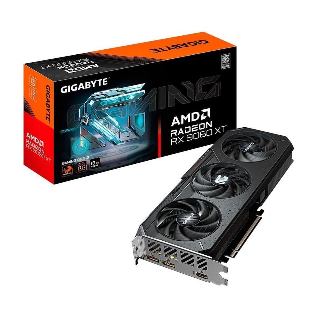 Placa de Vídeo Gigabyte RX 9060 XT Gaming OC AMD Radeon, 16GB, GDDR6, 128bits, Triple Fan,