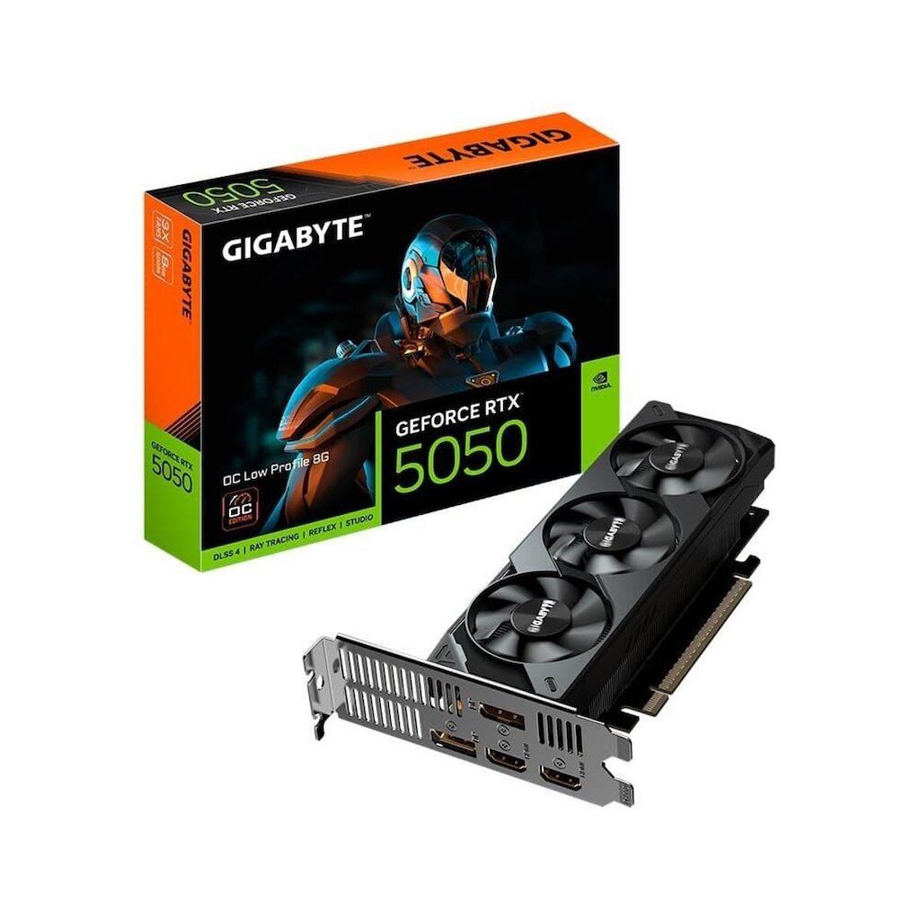 Placa de Vídeo RTX 5050 LOW PROFILE 8G - Gigabyte NVIDIA GeForce, 8GB GDDR6, 128bits, RGB,DLSS,