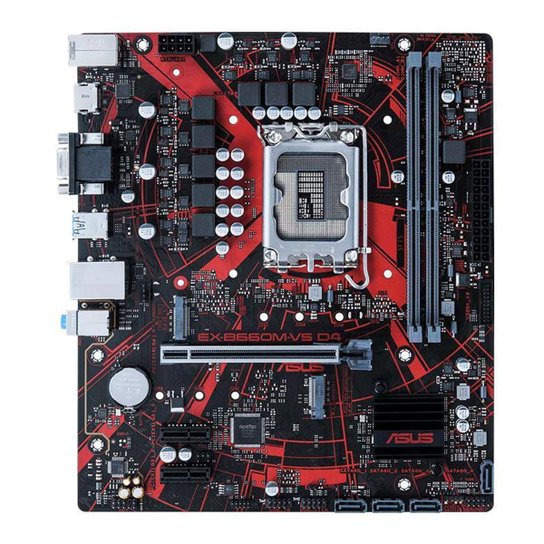 Placa Mae Asus EX-B660M-V5 D4, DDR4, Socket LGA1700, M-ATX, Chipset Intel B660, EX-B660M-V5 D4 - Preto+Vermelho é boa?