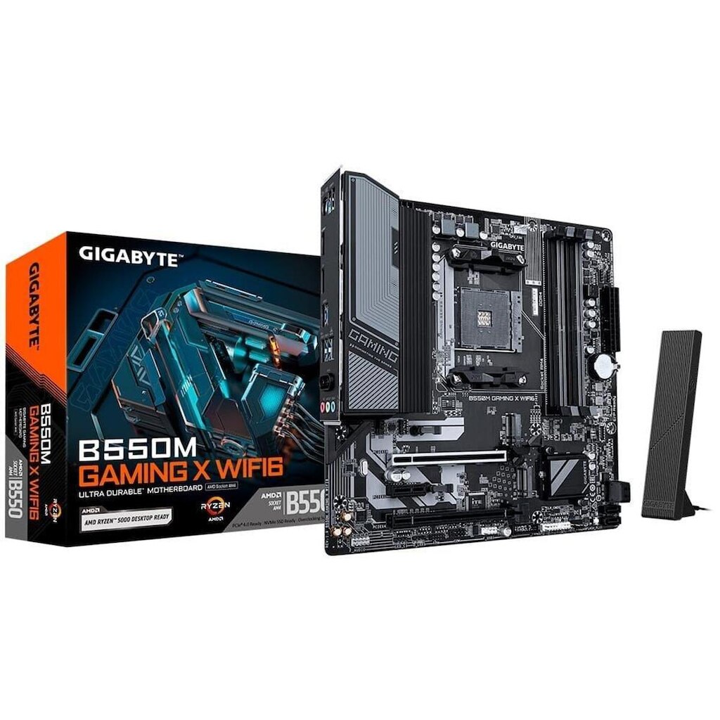 Placa Mãe Gigabyte B550M GAMING X WIFI6, AMD AM4, Micro ATX, DDR4, RGB, Wi-Fi 6, Bluetooth