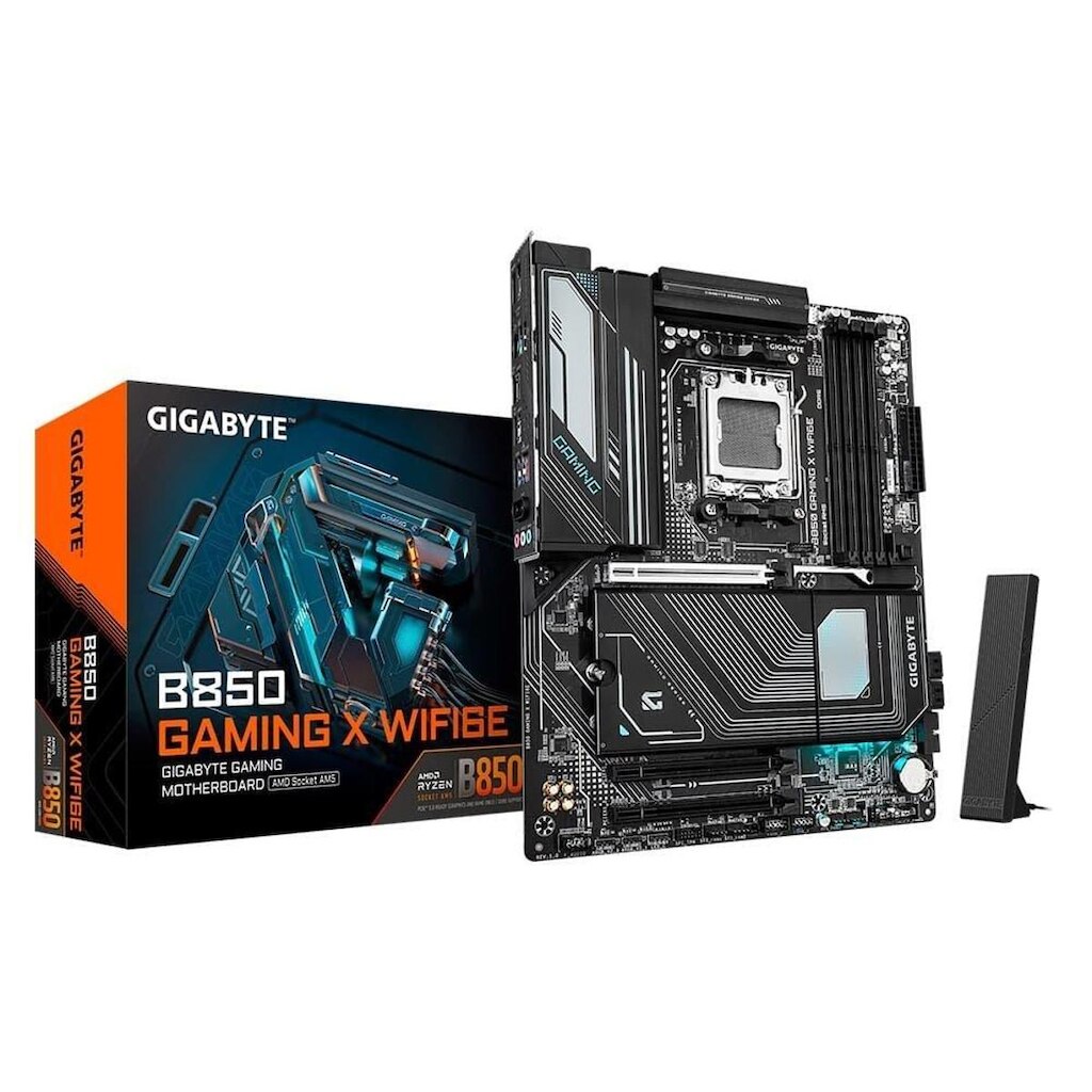 Placa Mãe Gigabyte B850 GAMING X WIFI6E, AMD AM5, ATX, DDR5, RGB, Wi-Fi 6E, Bluetooth, - B85GMX6-00