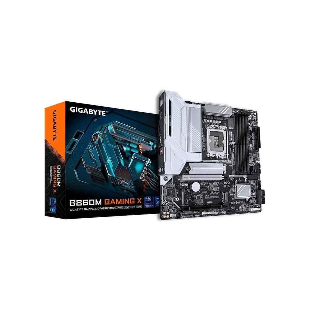 Placa Mãe Gigabyte B860M GAMING X WIFI6E, Intel, Micro ATX, DDR5, RGB, Wi-Fi 6E, Bluetooth