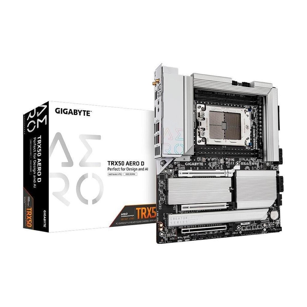 Placa-Mãe Gigabyte TRX50 AERO D, AMD, E-ATX, DDR5, Wi-Fi, - TRX50 AERO D