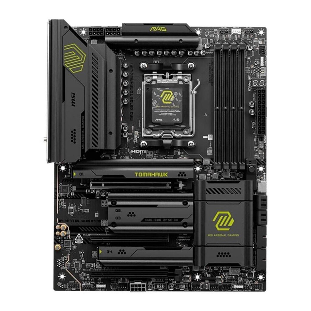 Placa Mãe MSI MAG X870E TOMAHAWK WIFI, AMD, Socket AM5, ATX, DDR5 UDIMM, Wi-Fi 7