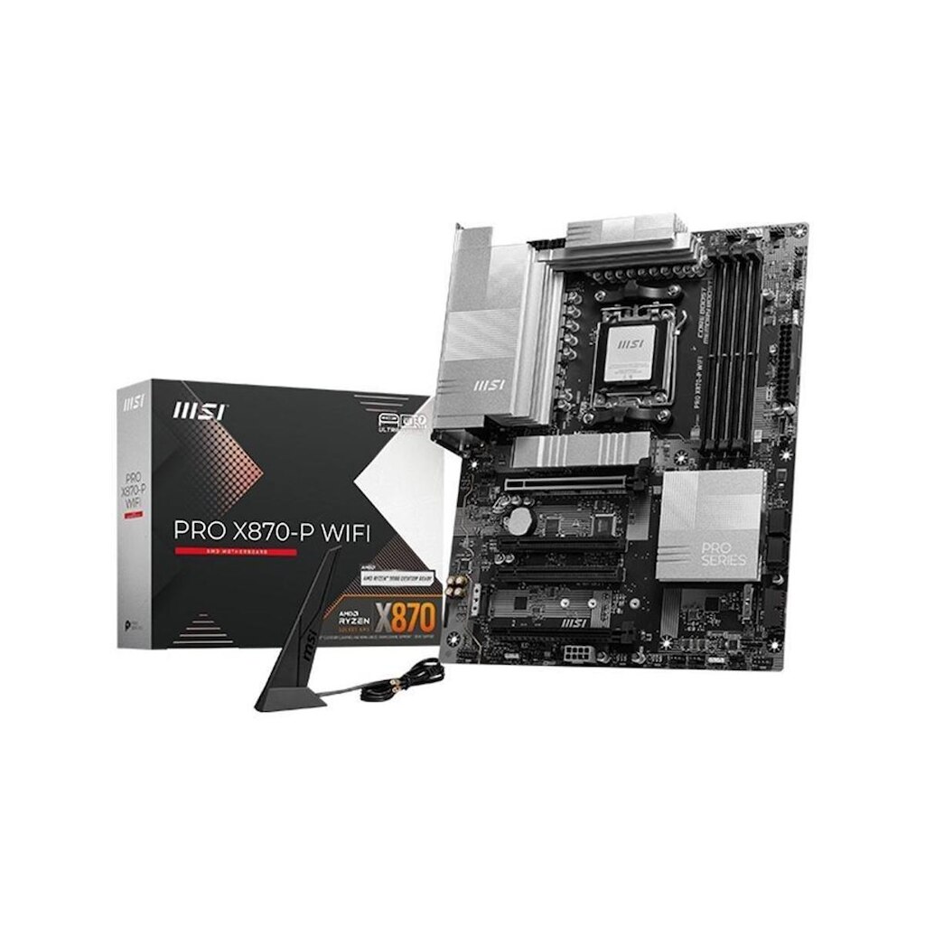 Placa-Mãe MSI PRO X870-P WiFi, AMD, AM5, DDR5, ATX, Chipset X870, Wi-Fi 7 e tooth 5.4