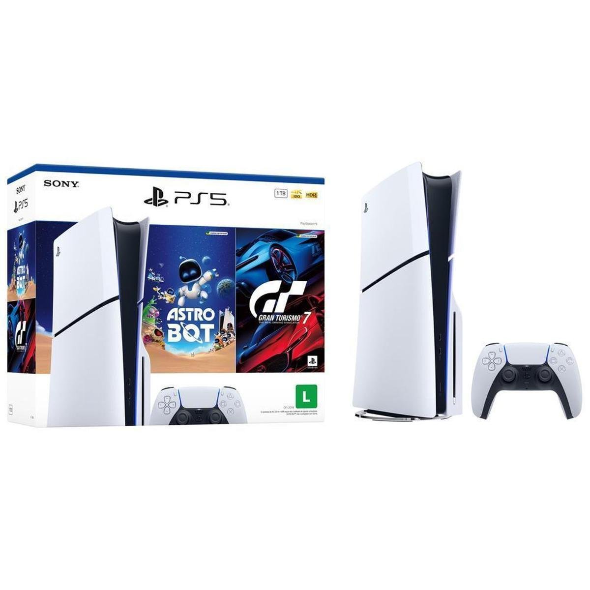 PlayStation 5 Disk 2025 1TB + 1 Controle Sony e 2 Jogos Menor preço em PlayStation 5 Disk 2025 1TB + 1 Controle Sony e 2 Jogos