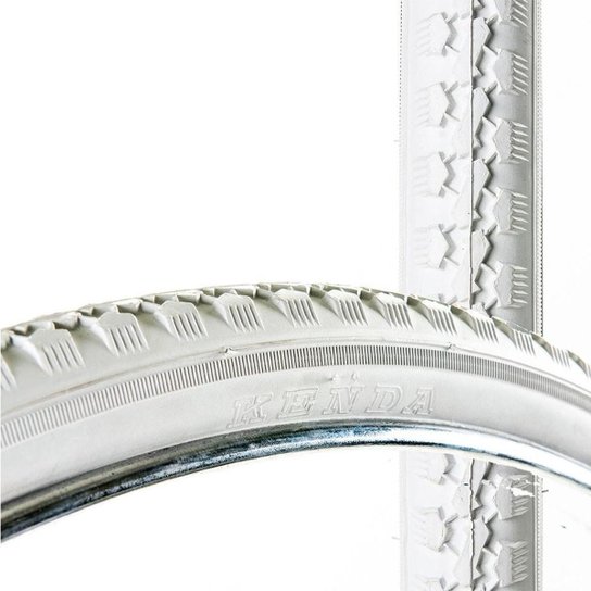 Pneu Kenda K146 28x1.1/2 Branco - Arame - Prata Menor preço em Pneu Kenda K146 28x1.1/2 Branco - Arame - Prata