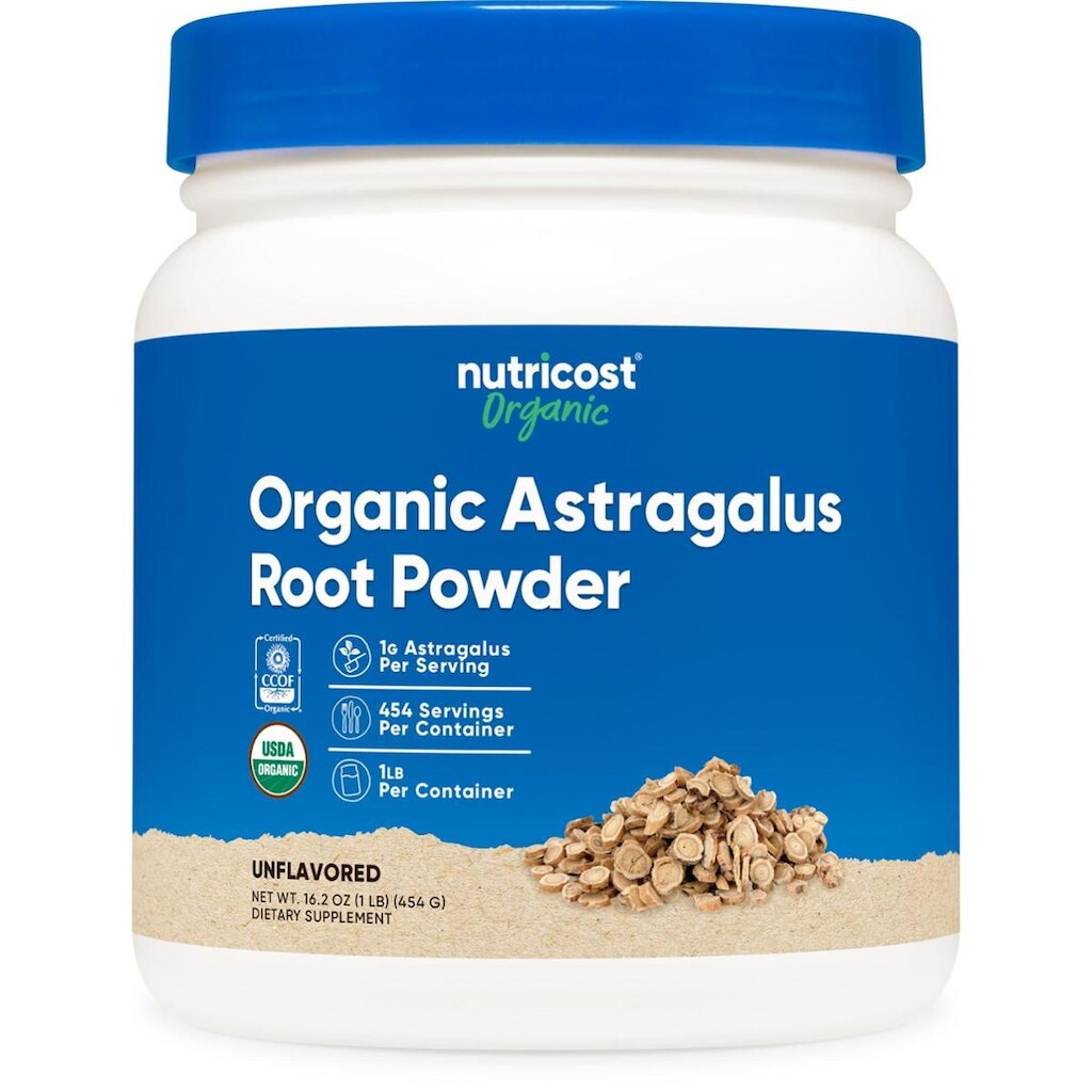 Pó De Raiz De Astrágalo Nutricost Organic 454G Sem Glúten
