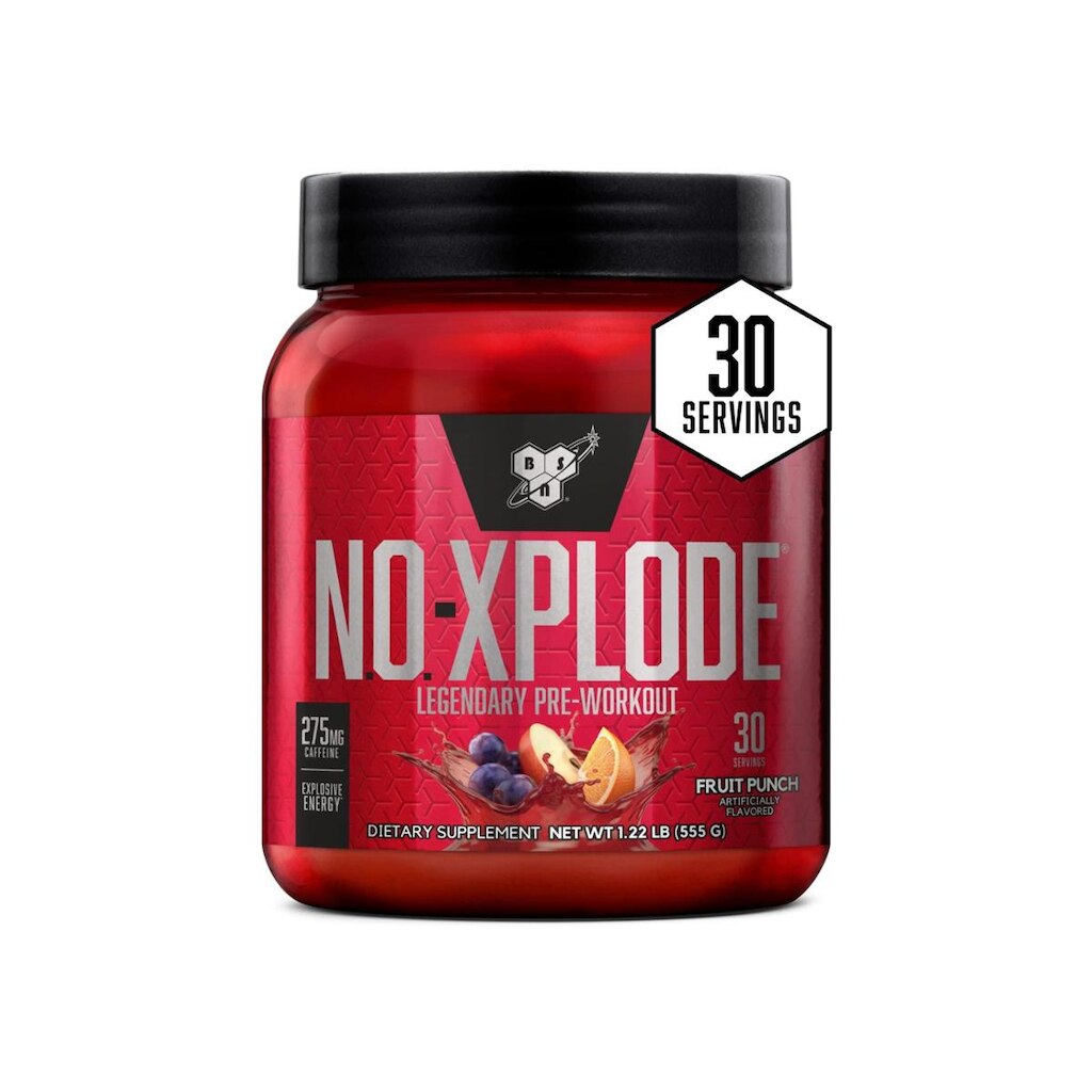 Pó Pré-Treino Bsn N.O.-Xplode Energy Fruit Punch 30 Ser